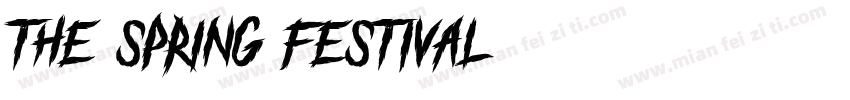 The spring festival字体转换